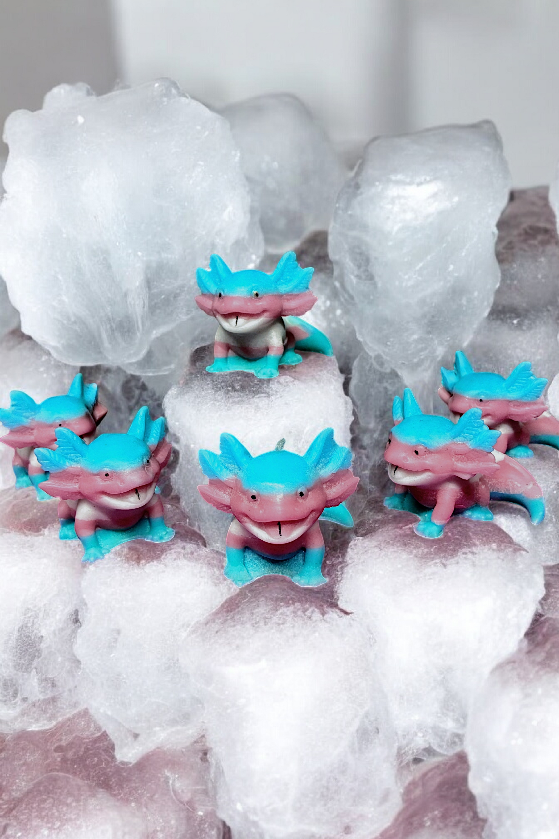 Trans Pride Axolotl Candle