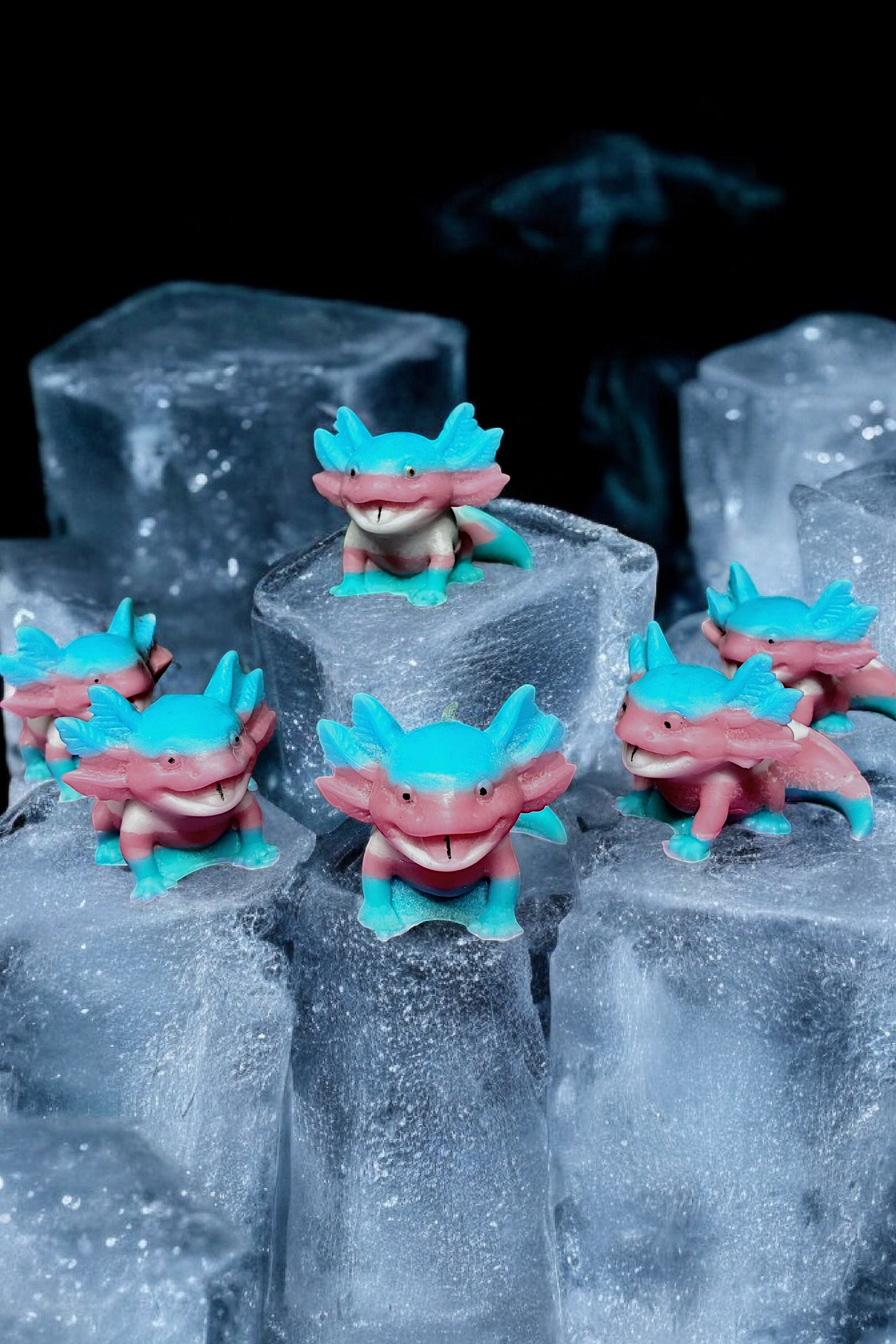 Trans Pride Axolotl Candle