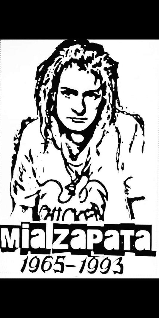 Mia Zapata Tribute The Gits T-Shirt WHITE SHIRT BLACK PRINT