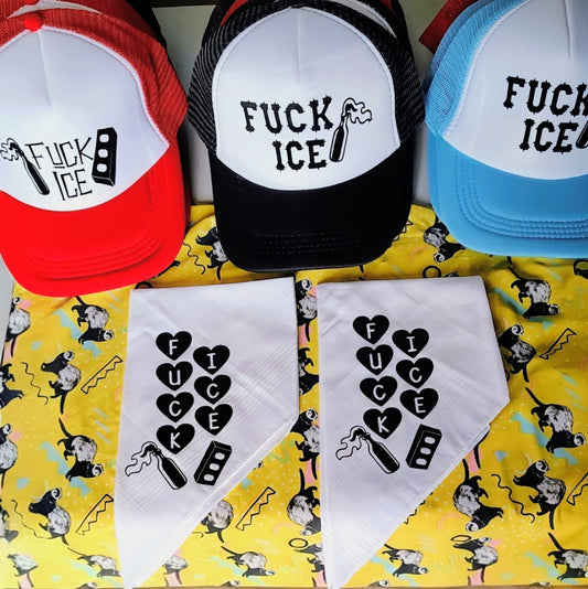 Fuck I.C.E. Hanky (Handkerchief, Hankie)